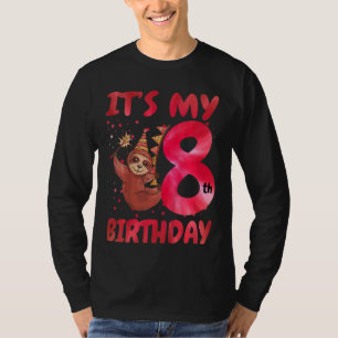 Camiseta Niños 8 cumpleaños Fiesta eslota lindo Gorra  Birt