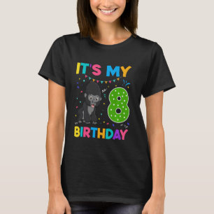 Camiseta Niños 8 Gorilla de cumpleaños niños de 8 años Chic