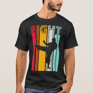Camiseta Niños 8 Regalo de cumpleaños Karate Retro Taekwond