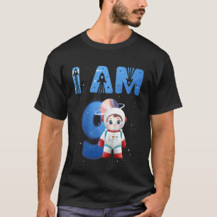 Camiseta Niños 9 años de edad Astronauta hueco 9 años de ed