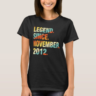 Camiseta Niños 9 años de edad Leyenda desde noviembre