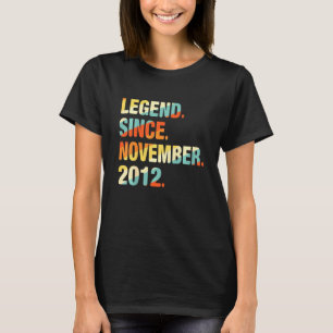 Camiseta Niños 9 años de edad Leyenda desde noviembre