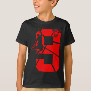 Camiseta Niños 9 años Noveno de Bysketbyll Tema de la fiest