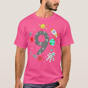 Camiseta Niños 9 Astronomía Astronauta De Cumpleaños Nueve