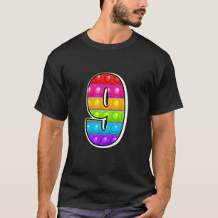 Camiseta Niños 9 Más Lindos Número Capital 9 Alfabeto Diver