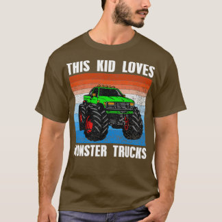 Camiseta Niños A Este Niño Le Encantan Los Camiones Monstru