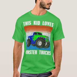 Camiseta Niños A Este Niño Le Encantan Los Camiones Monstru