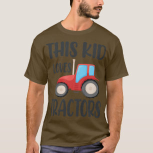 Camiseta Niños A Este Niño Le Encantan Los Tractores Granje