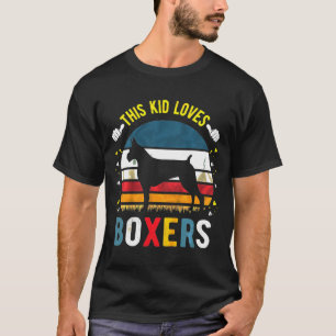 Camiseta Niños A Los Niños A Los Que Ama Boxer Perros Boxer