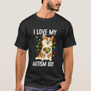 Camiseta Niños A Los Que Amo Mi Autismo, Conciencia, Perro 