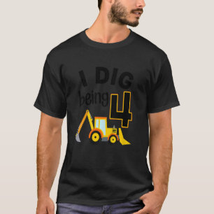 Camiseta Niños a los que cavo siendo 4 constructores 4 años