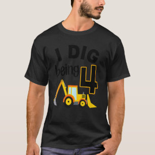 Camiseta Niños a los que cavo siendo 4 constructores 4 años