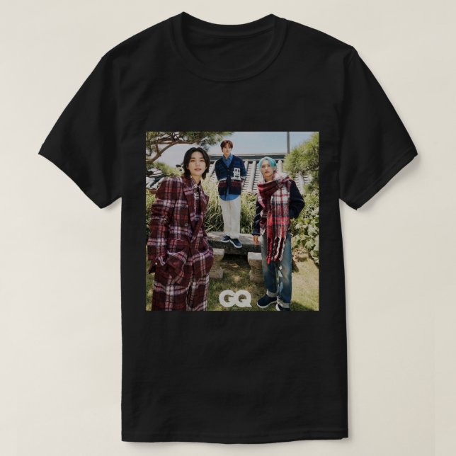 Camiseta Niños abandonados GQ Danceracha SKZ kpop hyunjin f (Diseño del anverso)