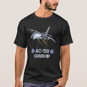 Camiseta Niños Ac130 Aeronaves Estadounidenses Cerrar Apoyo