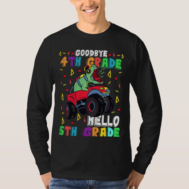 Camiseta Niños Adiós de 4º grado Hola de 5º grado Acá vengo (Anverso)