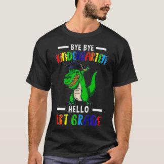 Camiseta Niños adiós jardín infantil Hola Dinosaurio de pri