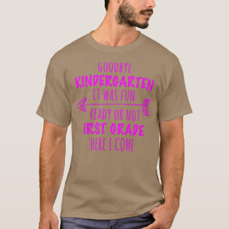 Camiseta Niños Adiós Kindergarten, fue divertido primer gra