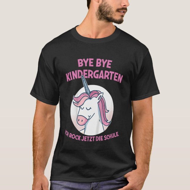 Camiseta Niños adiós niñera I Rock Now Chica Rainbow Horse (Anverso)
