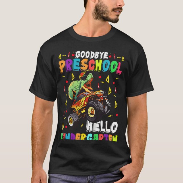 Camiseta Niños Adiós Pre K Hola Kindergarten Aquí Vengo (Anverso)