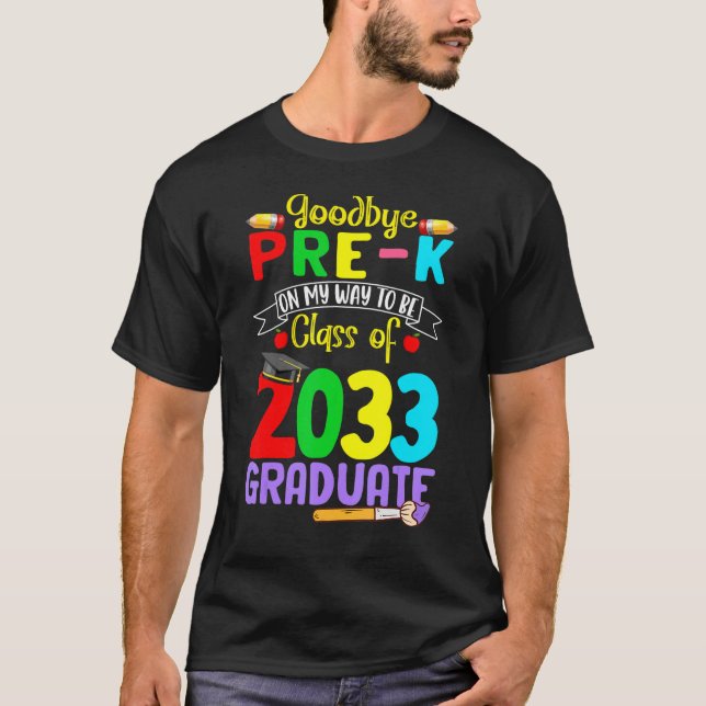 Camiseta Niños Adiós PreK De Camino A Ser Clase De 2023 G (Anverso)