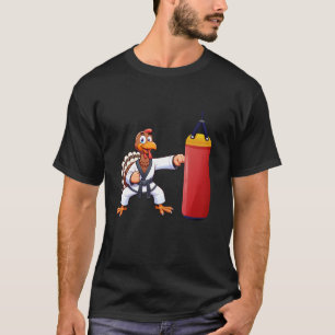 Camiseta Niños adolescentes Acción de Gracias MMA Kickboxin