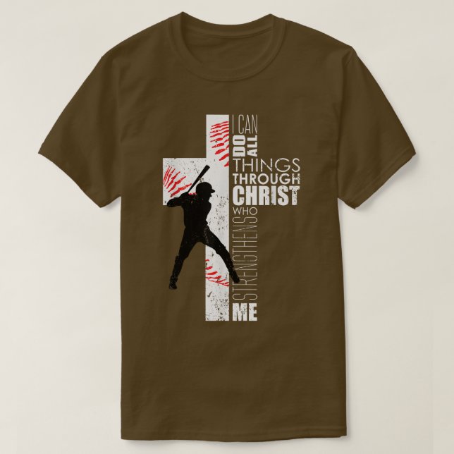 Camiseta Niños adolescentes cristianos beisbol filipino 413 (Diseño del anverso)