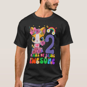 Camiseta Niños adolescentes de 2 años Chica de segundo cump