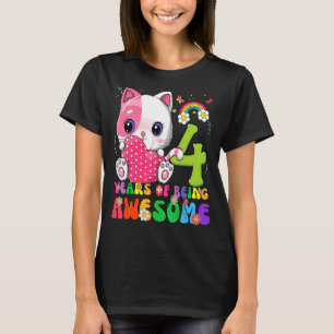 Camiseta Niños adolescentes de 4 años cuarto Chica de cumpl
