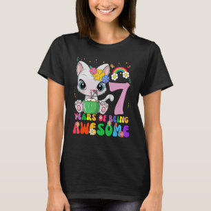 Camiseta Niños adolescentes de 7 años Chica de cumpleaños s