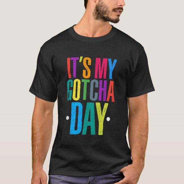 Camiseta Niños Adopción Niños Niños Niños Hooray Es Mi Gotc (Anverso)