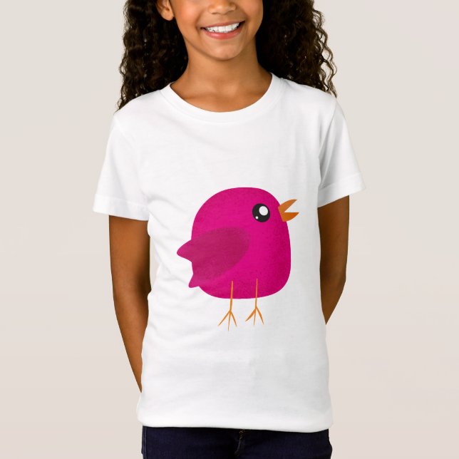Camiseta Niños adorables pájaros (Anverso)