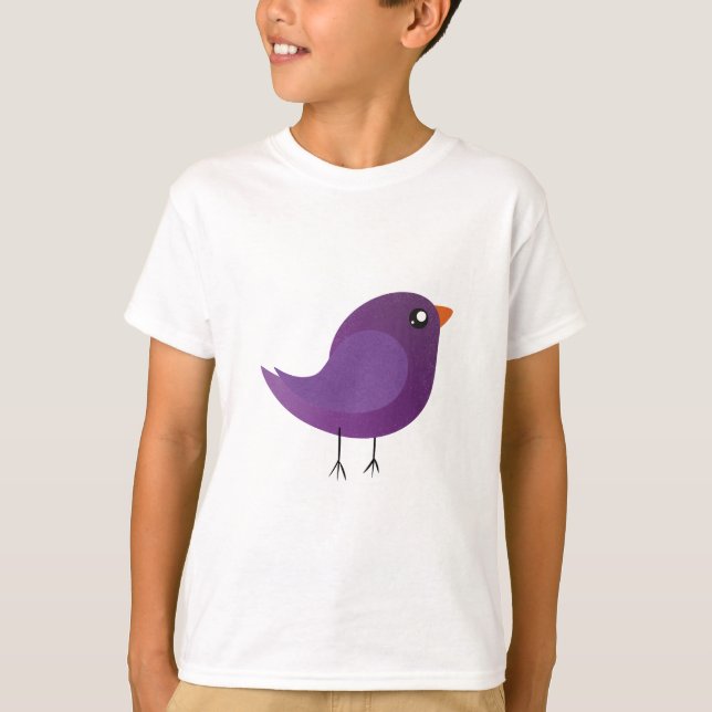 Camiseta Niños adorables pájaros (Anverso)