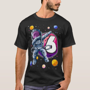 Camiseta Niños adoran a pequeño astronauta de dabbing de 6 