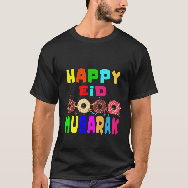 Camiseta Niños adoran Eid Mubarak Kareem, Donut Eid Mubarak (Anverso)