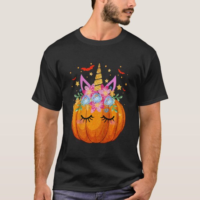 Camiseta Niños adoran Halloween Chicas de Acción de Gracias (Anverso)
