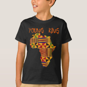 Camiseta Niños africanos kente imprimen niños pequeños con 