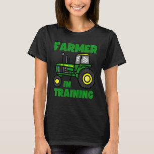 Camiseta Niños Agricultores De Tractores De Niños En Tracto