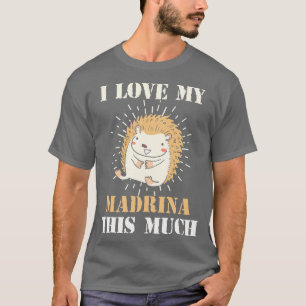Camiseta Niños Ahijada I Love My Madrina Gift
