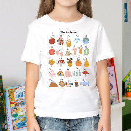 Camiseta Niños alfabetos de A a Z