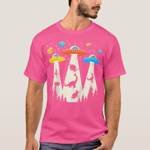 Camiseta Niños Alien Abducción Dinosaur Funny Ufo Espacio T