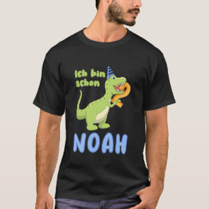 Camiseta Niños Alojamiento de cumpleaños 2 años Dino Dinosa
