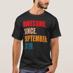 Camiseta Niños alucinantes desde setiembre de 2019 3 años d