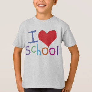 Camiseta Niños, amo la escuela