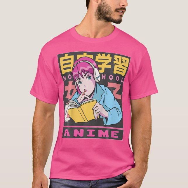 Camiseta Niños Anime Y Esbozo Me Encanta Anime Guay (Anverso)