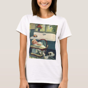 Camiseta Niños Antiguos, Silla Alta de Cocina para Bebé Dor