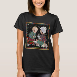 Camiseta Niños antiguos teniendo una fiesta de té de mentir