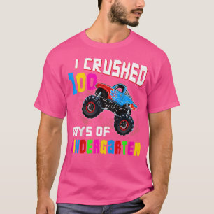 Camiseta Niños aplastados 100 días de monstruo infantil Tr