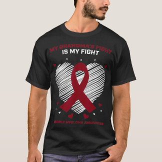 Camiseta Niños apoyo al cáncer de sangre Abuela Mieloma Múl