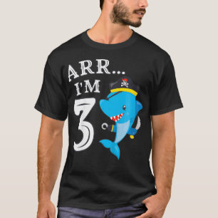 Camiseta Niños ARR IM 3 Birthday Pirate I 3er cumpleaños Sh