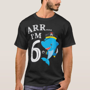 Camiseta Niños ARR IM 6 Cumpleaños Pirata I 6Cumpleaños Sha